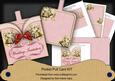 Cream Bells2 Wedding Invitation Vintage Pocket Pull Card Kit