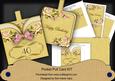 Pink Butterfly Rose 40 Birthday Pocket Pull Card Kit