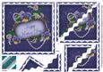 Dblue Pansy Mothers Day 6in Duo Wavy Corner Stacker