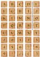 Borange Sweet Peas Alphabet Embellishment Sheet