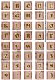 Dpink Sweet Peas Alphabet Embellishment Sheet