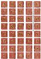 Dred Sweet Peas Alphabet Embellishment Sheet