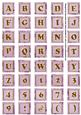 Lilac Sweet Peas Alphabet Embellishment Sheet