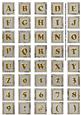 Silver Sweet Peas Alphabet Embellishment Sheet