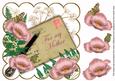 Pink Poppy for My Mother Ink Saver 8in Scallop Topper