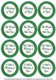 Dgreen Painted Thinking of You Mix Sentiment Round Toppers