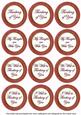 Dred Painted Thinking of You Mix Sentiment Round Toppers