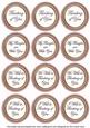 Dpink Painted Thinking of You Mix Sentiment Round Toppers