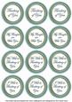 Dteal Painted Thinking of You Mix Sentiment Round Toppers