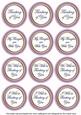 Lilac Painted Thinking of You Mix Sentiment Round Toppers