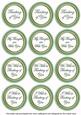 Midgreen Painted Thinking of You Mix Sentiment Round Toppers