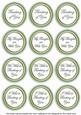 Mint Painted Thinking of You Mix Sentiment Round Toppers