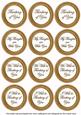 Vtea Painted Thinking of You Mix Sentiment Round Toppers
