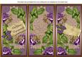 Purple Roses Your Engagement Quick Tri-fold Card