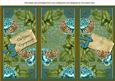 Teal Roses Your Engagement Quick Tri-fold Card