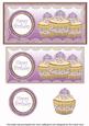 Lilac Cupcake Happy Birthday Dl Decoupage Topper
