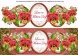 Dred Pansy Love on Mothers Day Large Dl Topper