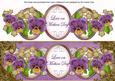 Purple Pansy Love on Mothers Day Large Dl Topper