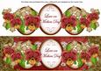 Very Red Pansy Love on Mothers Day Large Dl Topper