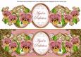 Pink Pansy Aged to Perfection Large Dl Topper