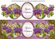 Purple Pansy Aged to Perfection Large Dl Topper