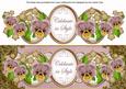 Dpink Pansy Celebrate in Style Large Dl Topper