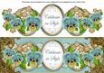 Dteal Pansy Celebrate in Style Large Dl Topper
