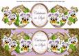 Lilac Pansy Celebrate in Style Large Dl Topper