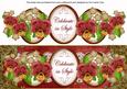 Very Red Pansy Celebrate in Style Large Dl Topper