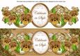 Vintage Tea Pansy Celebrate in Style Large Dl Topper
