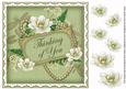 Olive Magnolia Thinking of You 8in Decoupage Topper