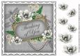 Silver Magnolia Thinking of You 8in Decoupage Topper