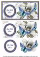 Blue Butterfly Get Well Soon Dl Decoupage Topper