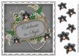Silver Orchid Celebrate in Style 8in Decoupage Topper