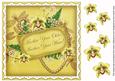 Lemon Orchid Another Year Older 8in Decoupage Topper