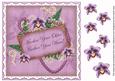 Lilac Orchid Another Year Older 8in Decoupage Topper