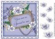 Pblue Magnolia Special to Me 8in Vintage Decoupage Topper