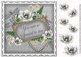Silver Magnolia Special to Me 8in Vintage Decoupage Topper