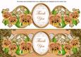 Borange Pansy Thank You Large Dl Topper