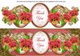 Dred Pansy Thank You Large Dl Topper