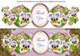 Lilac Pansy Thank You Large Dl Topper