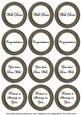 Black Painted Well Done Mix Sentiment Round Toppers