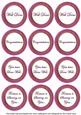 Cerise Painted Well Done Mix Sentiment Round Toppers