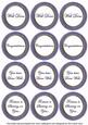 Dark Blue Painted Well Done Mix Sentiment Round Toppers