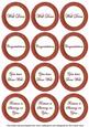 Dark Red Painted Well Done Mix Sentiment Round Toppers