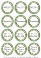 Mint Green Painted Well Done Mix Sentiment Round Toppers