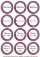 Purple Painted Well Done Mix Sentiment Round Toppers