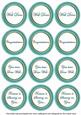 Teal Painted Well Done Mix Sentiment Round Toppers