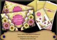 Pink Lemon Daisy 50th Birthday 3D Lattice Card Kit