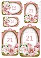 Pink Magnolia 21 Sentiment Tag Sheet